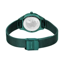 Bering Damen Armbanduhr Ultra Slim 29 mm 3 ATM Saphirglas SWAROVSKI ELEMENTS Slim Design Armband Milanaise 18729-888