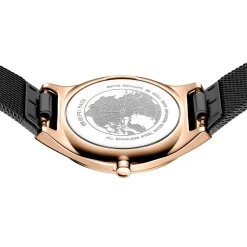 Bering Damen Armbanduhr Ultra Slim 29 mm 3 ATM Saphirglas SWAROVSKI ELEMENTS Slim Design Armband Milanaise 18729-166