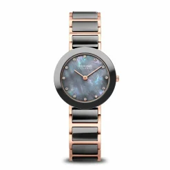 Bering Damen Armbanduhr Ceramic 29 mm Armband Edelstahl 11429-769