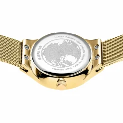 Bering Damen Armbanduhr gold, weiß Classic 13326-334