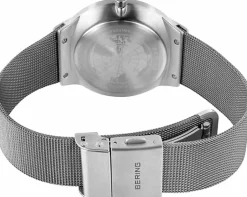 Bering Herren Armbanduhr Classic 41 mm Armband Milanaise silber 33441-007