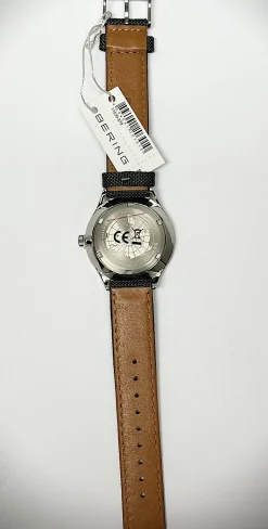 Bering Herren Armbanduhr Titanium 39 mm Armband Nylon 11539-879