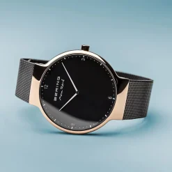 Bering Herren Uhr Max René 15540-262 Roségold Schwarz
