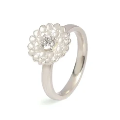 Bernd Wolf Ring Leami mit Zirkonia Blume Größe 54 Silber 52260154
