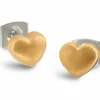 Boccia 05056-02 Ohrstecker aus gelbgoldplattiertem Rein-Titan in Herzform