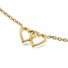 Boccia Damen Halskette Collier mit Anhänger Herzen Gold 08023-02