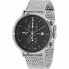 Boccia Herren Chronograph Quarz Uhr mit Edelstahl Armband 3752-02