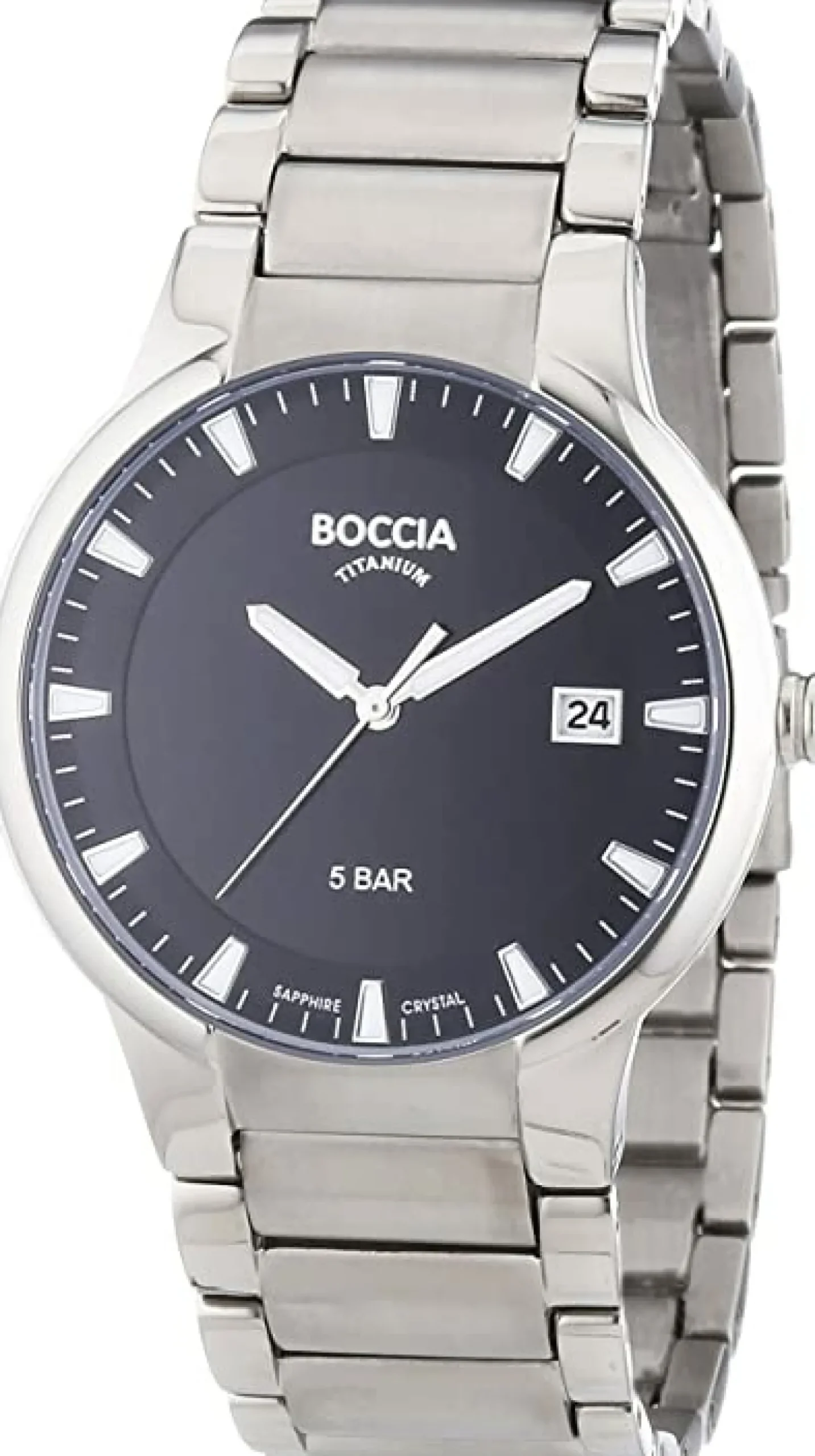 Boccia Herren-Armbanduhr XL Analog Quarz Titan 3629-01
