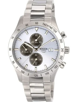 Boccia Herren-Chronograph Silber 3739-01