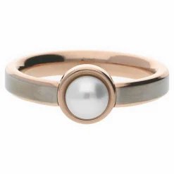 Boccia Titanium Damen Ring Perle Größe 54 Bicolor 0137-0258
