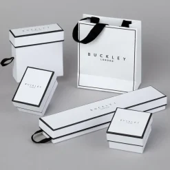 Buckley London Messing rhodiniert Kristalle Ring 41676701401182