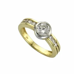 Celesta Gold 375/- Gelbgold 2farbig Zirkonia Ring 41679080063070