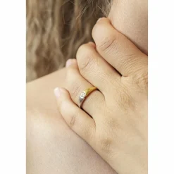 Celesta Gold 375/- Gelbgold 2farbig Zirkonia Ring 41679108407390