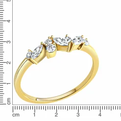 Celesta Gold 375/- Gelbgold Zirkonia Ring 41679108046942