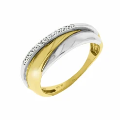 Celesta Gold 375/- Gelbgold/Weißgold Zirkonia Ring 41678255489118