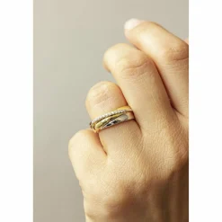 Celesta Gold 375/- Gelbgold/Weißgold Zirkonia Ring 41678255489118