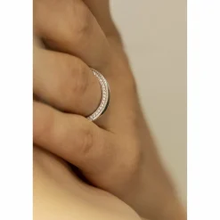 Celesta Silber Silber 925 rhodiniert mit 104 weißen Zirkonia-Steinen Ring 41679095169118