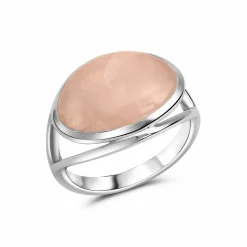 Celesta Silber Silber 925 rhodiniert mit echtem Rosenquarz Ring 41678695759966