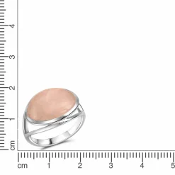 Celesta Silber Silber 925 rhodiniert mit echtem Rosenquarz Ring 41678695759966