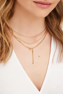 Collier 925 Silber vergoldet Omega-Reif 41185114030174