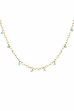 Collier 925 Silber vergoldet Amazonit 41185001865310