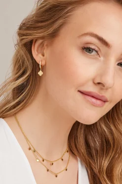 Collier 925 Silber vergoldet Anhänger Plättchen 41184950747230