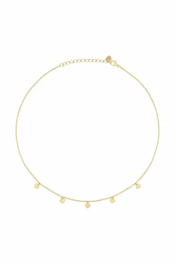 Collier 925 Silber vergoldet Anhänger Kleeblatt 41184952615006