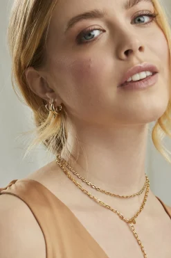 Collier 925 Silber vergoldet Y-Kette Gliederkette 41184959332446