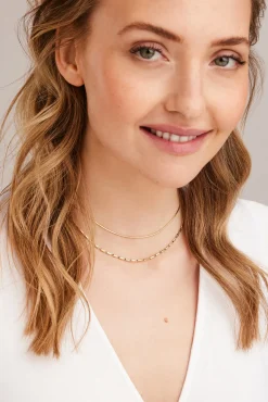 Collier 925 Silber vergoldet Schlangenkette 41185110425694