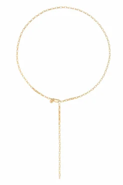 Collier 925 Silber vergoldet edgy Gliederkette 41185114423390