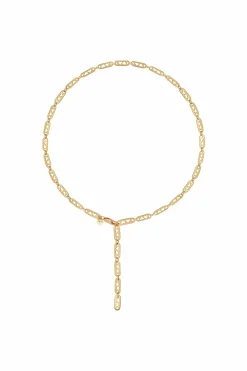 Collier 925 Silber vergoldet Kette Y-Kette Herzen 41184834322526