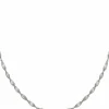 Collier 925/- Sterling Silber Flachpanzer Kette gedreht rhodiniert 41184782581854