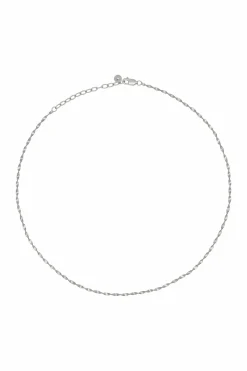 Collier 925/- Sterling Silber Flachpanzer Kette gedreht rhodiniert 41184782581854