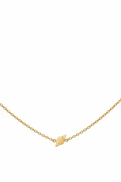 Collier 925 Sterling Silber gelb vergoldet Sternschnuppe - Saturn - Mond 41184536232030