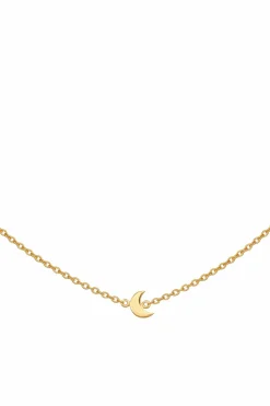 Collier 925 Sterling Silber gelb vergoldet Sonne - Mond - Stern 41184543473758