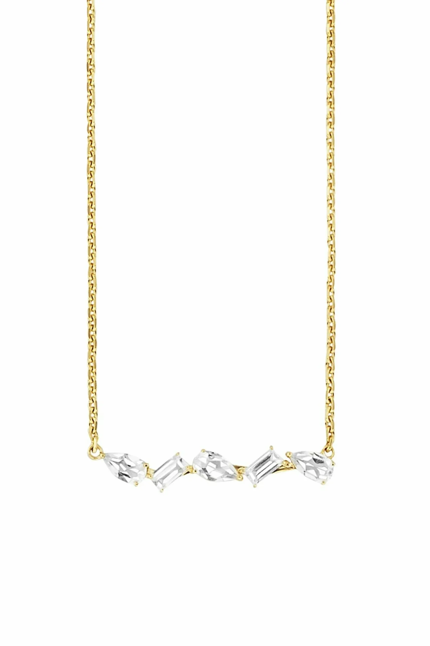 Collier 925/- Sterling Silber vergoldet Weißtopas 41178871955550