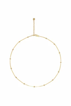 Collier 925/- Sterling Silber Schlangenkette vierseitig diamantiert mit Kugeln vergoldet 41184787431518