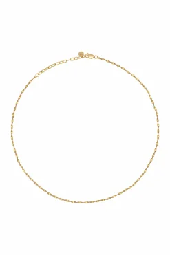 Collier 925/- Sterling Silber Flachpanzer Kette gedreht vergoldet 41184783728734