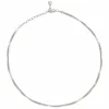 Collier Choker 925/- Sterling Silber Venezianer Kette rhodiniert zweireihig 41184676741214