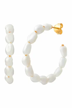 Creole 925 Silber vergoldet Perlen 41185166164062