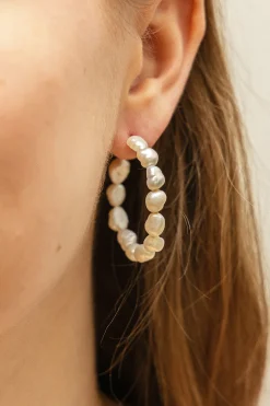 Creole 925 Silber vergoldet Perlen 41185166164062