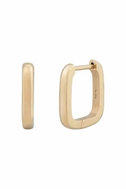 Creole 925 Sterling Silber gelb vergoldet quadratisch 41185117798494