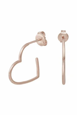 Creole 925 Sterling Silber rosé vergoldet Herz 41184970604638