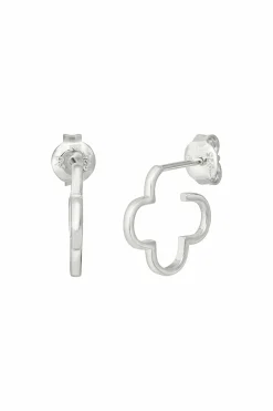 Creole 925 Sterling Silber rhodiniert Kleeblatt klein 41184971194462