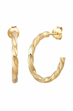 Creole 925 Sterling Silber vergoldet Twist 41185088831582