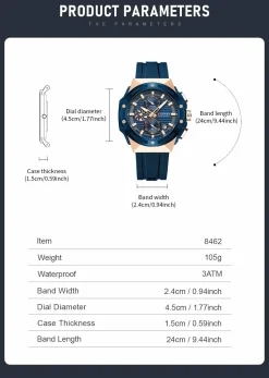 Curren Men's Fashion & Classic Quartz Watch - Model 8462