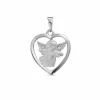 Damen Herz Anhänger mit Engel Silber 28.1178.R