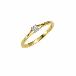 Diamonds by Ellen K. Gold 585 zweifarbig mit Brillant 0,10ct. Ring 41675993972830