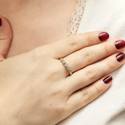 Diamonds by Ellen K. Gold 585 zweifarbig mit 5x Brillant zus. 0,05ct. Ring 41679101427806