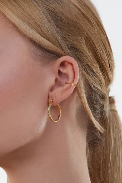 Ear Cuff 925 Silber gelb vergoldet Zirkonia bunt Rainbow 41184630243422